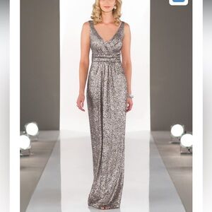 Sorella Vita Style 8686 Platinum Sequin Dress 10